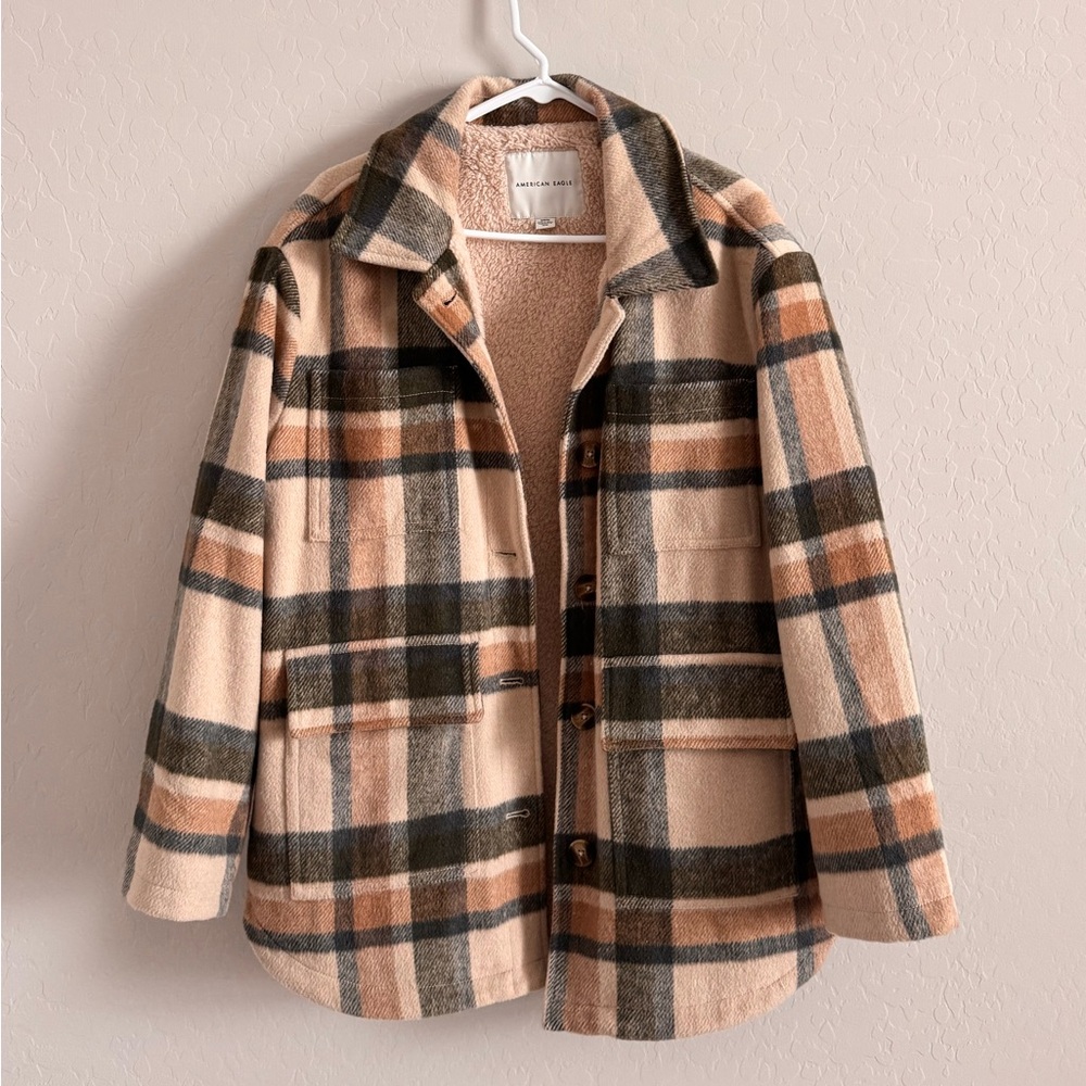 American Eagle Plaid Shacket
